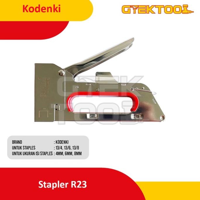 

kodenki stapler gun r23 alat staples tembak jok motor sofa 13/6 13/8