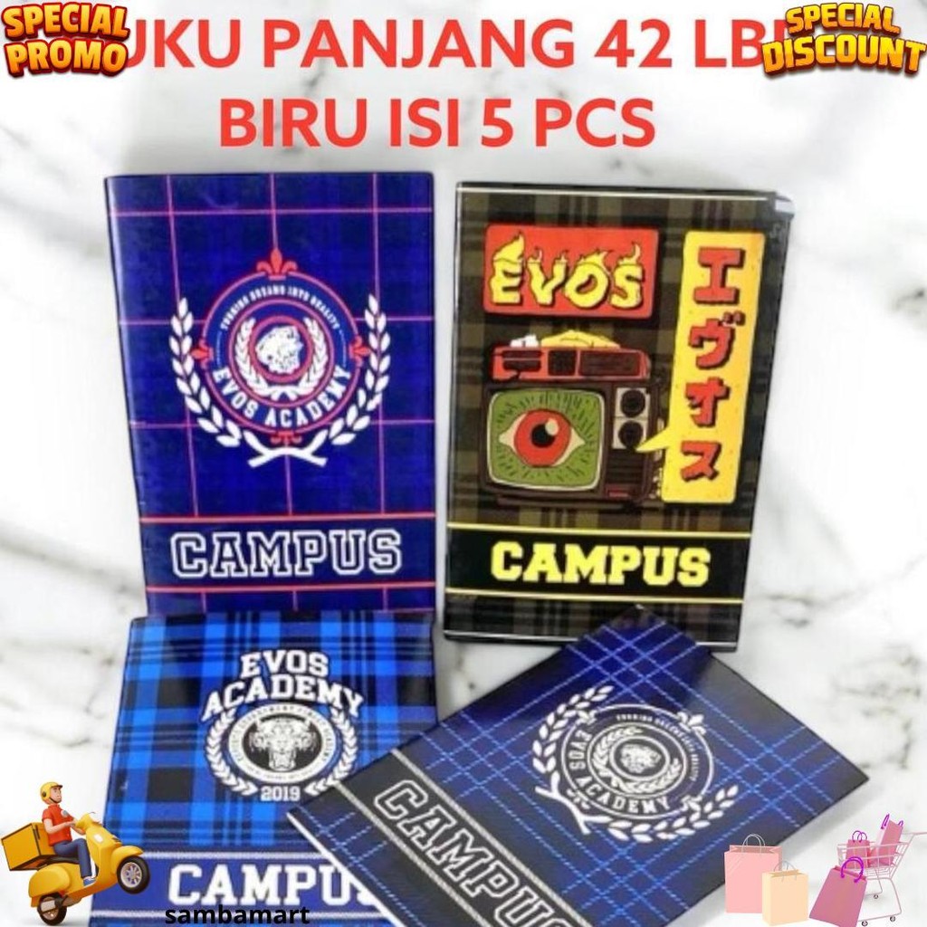

Buku Tulis Campus Panjang Ekonomis Biru 42 Lembar Isi 5 Buku Boxy D Best Seller