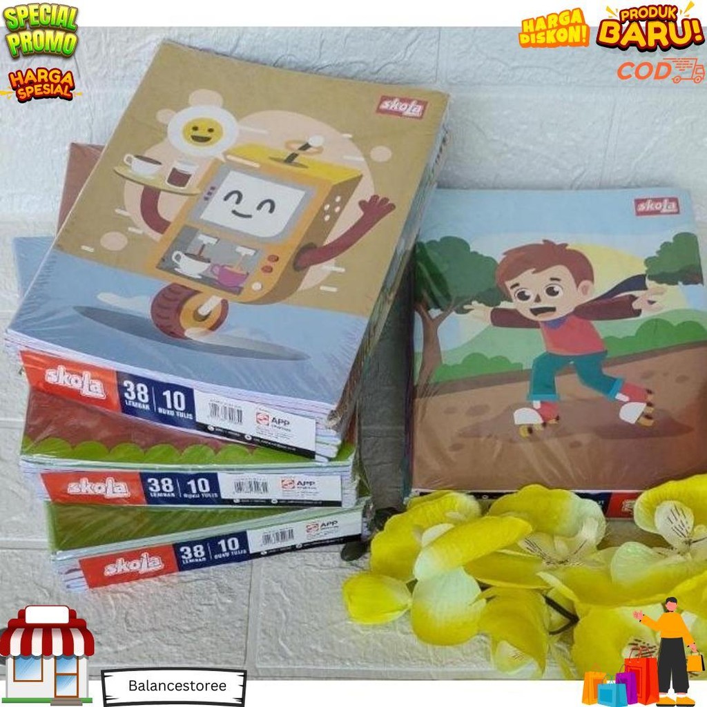 

Buku Tulis Skola By Sidu 38 Lembar 1 Pak Isi 10Pcs D Sale