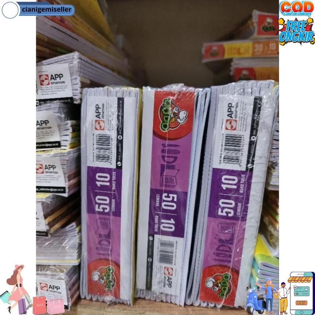 

Buku Tulis Dodo 50 1Pak(10Buku) D Best Seller