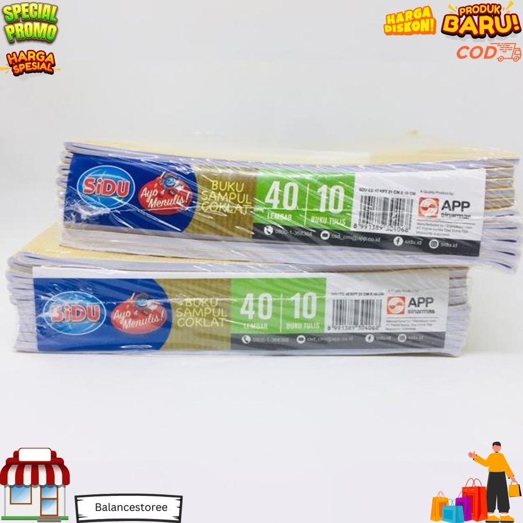 

Buku Tulis Sampul Cokelat Sinar Dunia Kraft / Sidu 40X10 Lembar D Promo 4.4