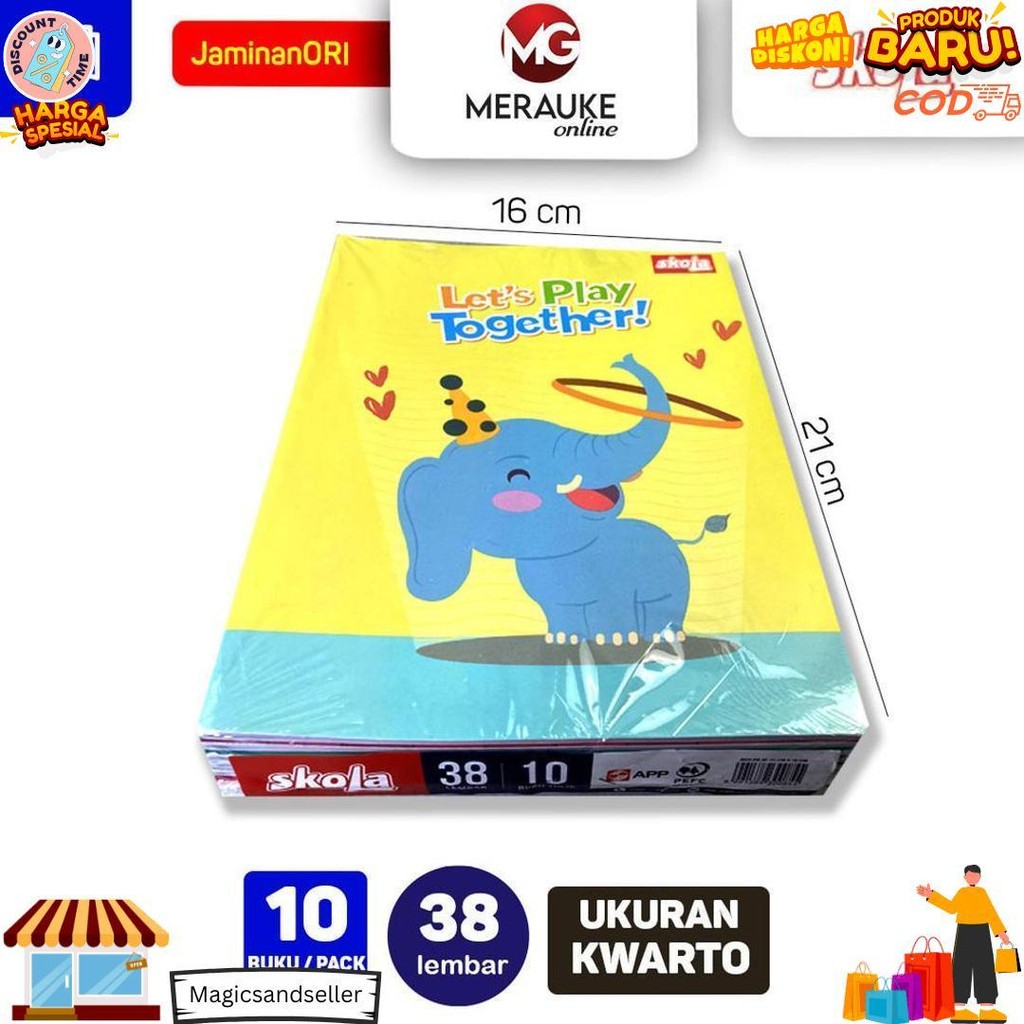 

Buku Tulis Skola 38 Lembar (1 Pack Isi 10 Buku) D Terlaris