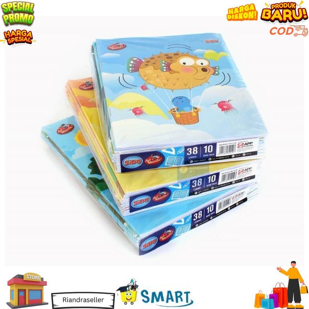 

Sidu Buku Tulis 38 Isi 10Pc / Buku Tulis Sidu Isi 38 Lembar 1 Pak Isi 10 Buku D Terlaris