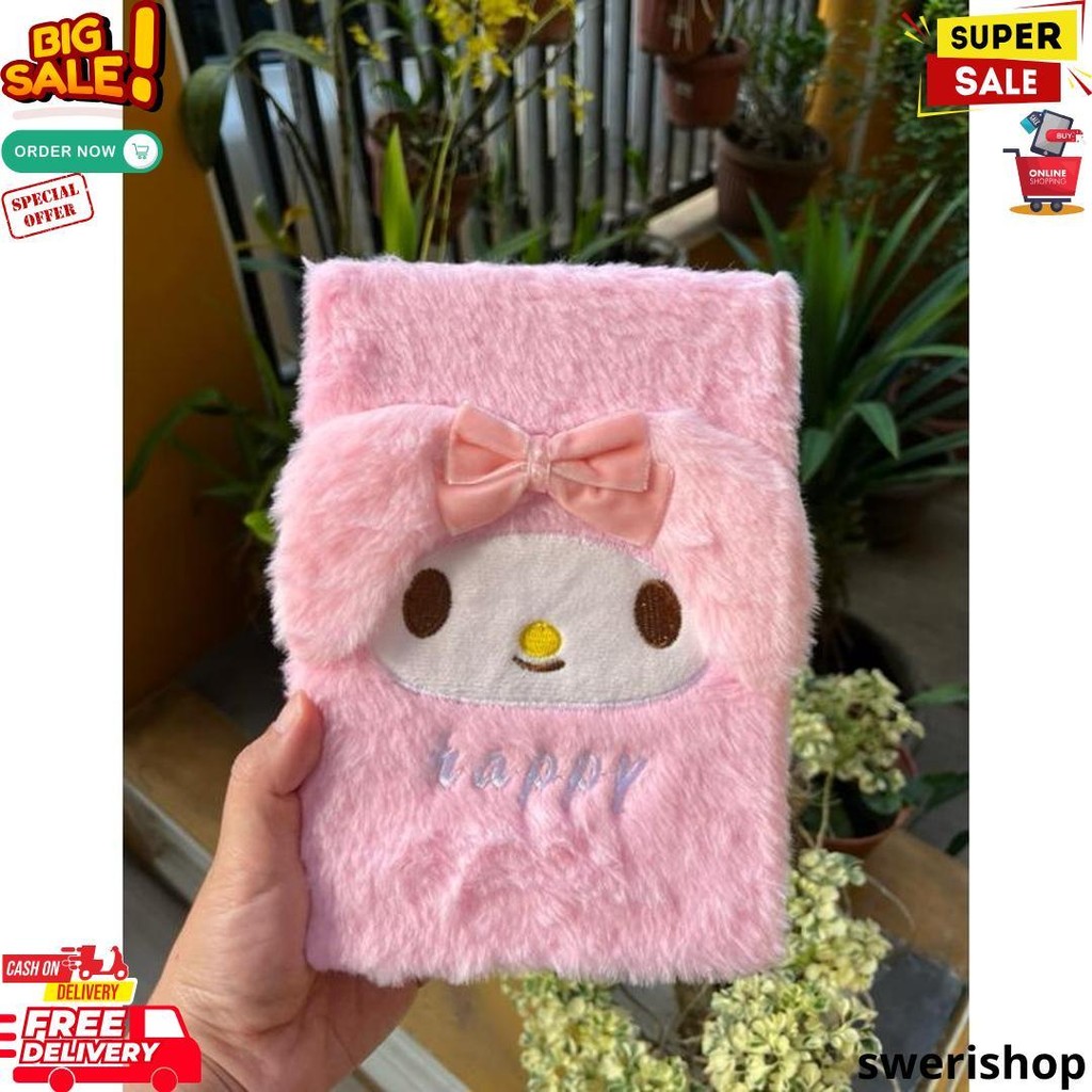 

Buku Notebook Bulu Sanrio / Buku Bulu Sanrio Hello Kitty / Cinamon / Melody / Kuromi D Cod