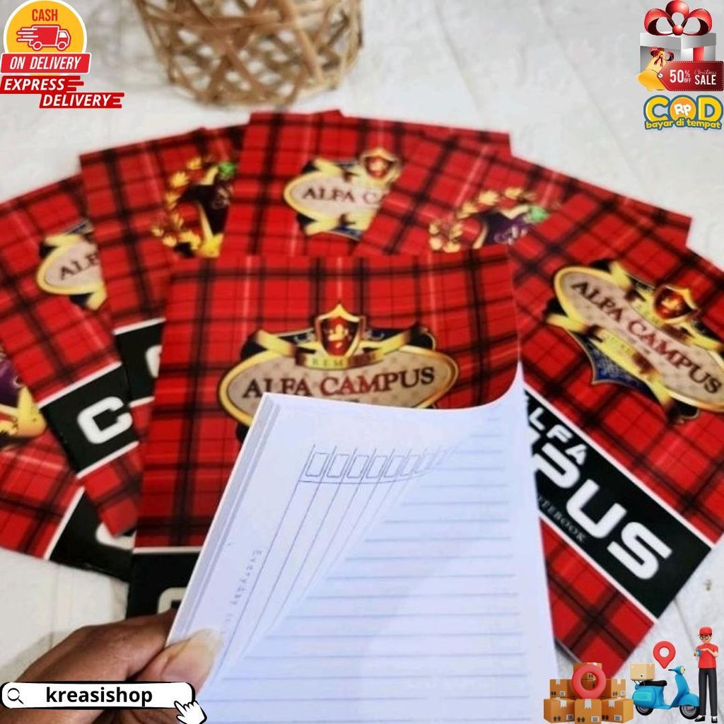 

Buku Tulis Alfa Campus 38 Lembar 10 Buku Ukuran Buku Tulis Kwarto/Ukuran Buku Tulis Biasa D Terlaris