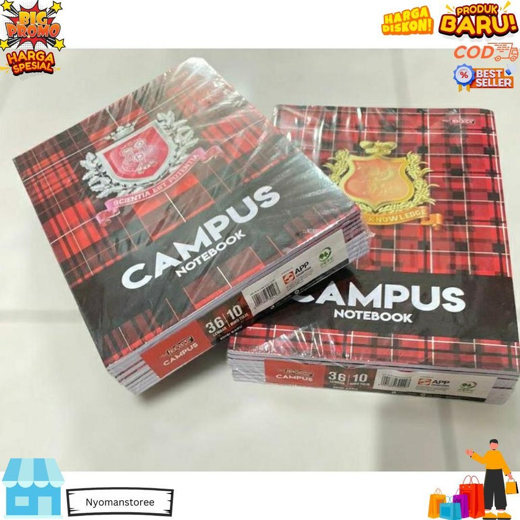 

Big Boss Sidu || Buku Tulis Campus 36 Lembar (5Buku) D Best Seller