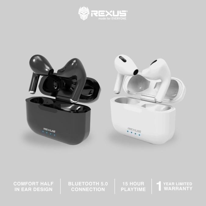 Original Rexus FX2 Wireless Bluetooth 5.0 Earphone TWS
