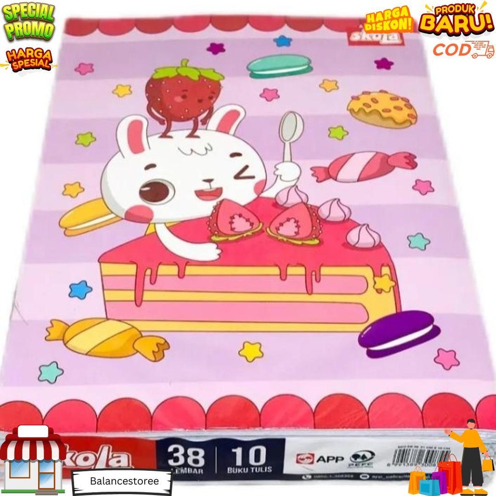 

Buku Tulis Skola - 38 Lembar [Isi 10 Buku] D Best Seller