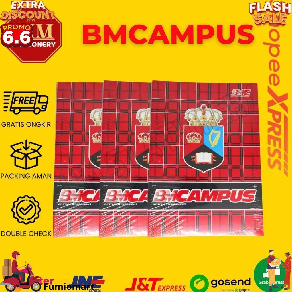 

Buku Tulis Bmcampus 50/36 Lembar 1Pack (10Pcs) D Sale
