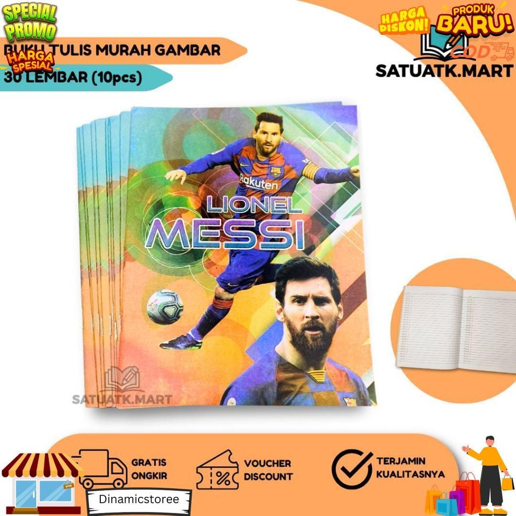 

(10 Pcs) Buku Tulis 30 Lembar D Promo Puncak