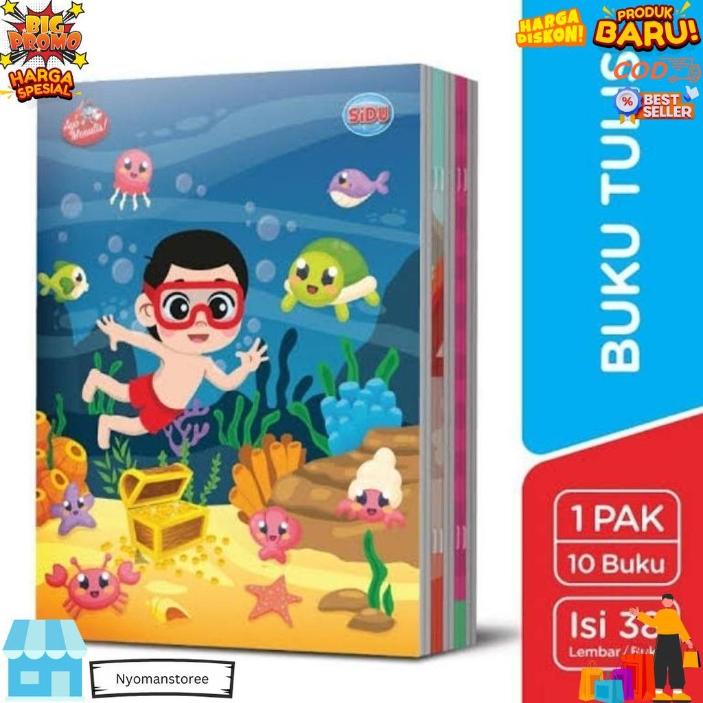 

Sidu Buku Tulis 38 Isi 10 Bj / Sidu Buku Tulis Isi 38 Lembar 1 Pak Isi 10 Buku D Sale