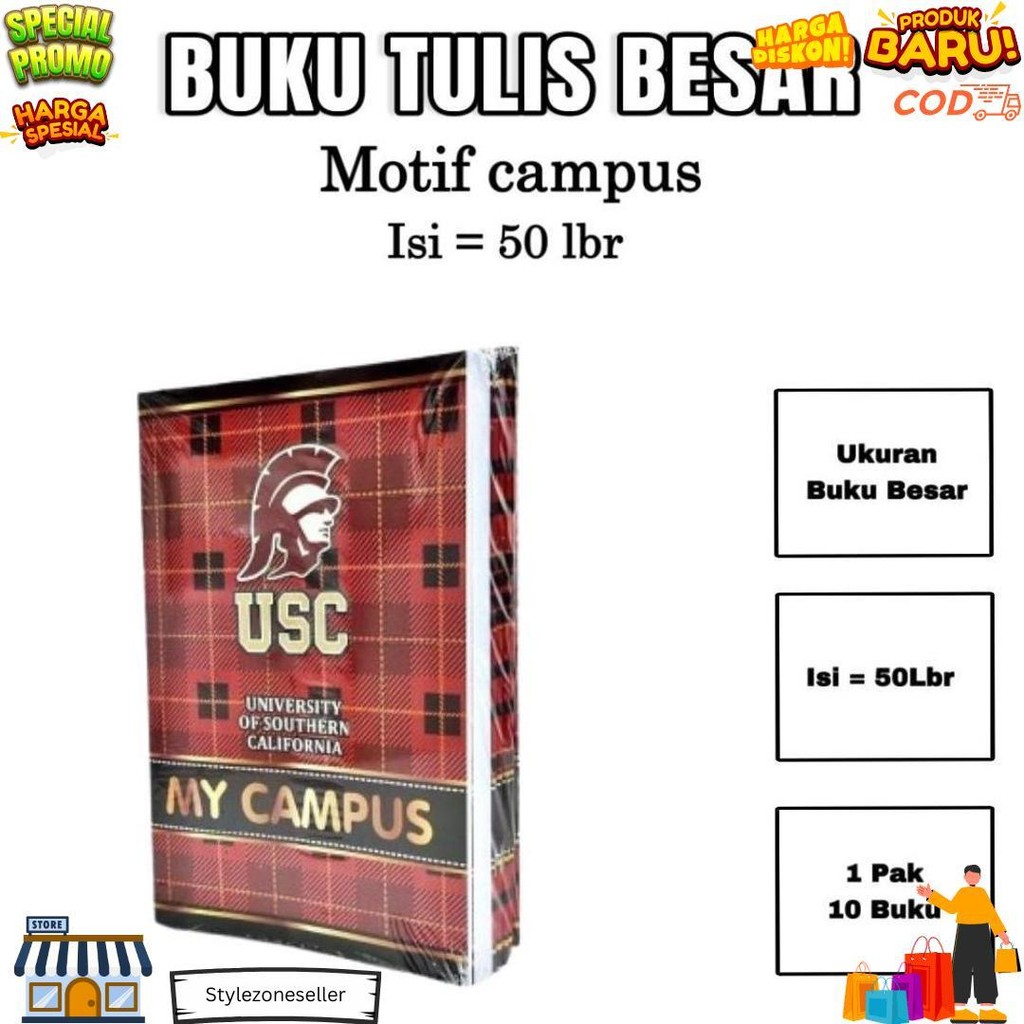 

Bos Buku Tulis Campus X-Book Kuramas Boxy Ukuran Besar / Buku Catatan / Buku Tulis Sekolah D Cod