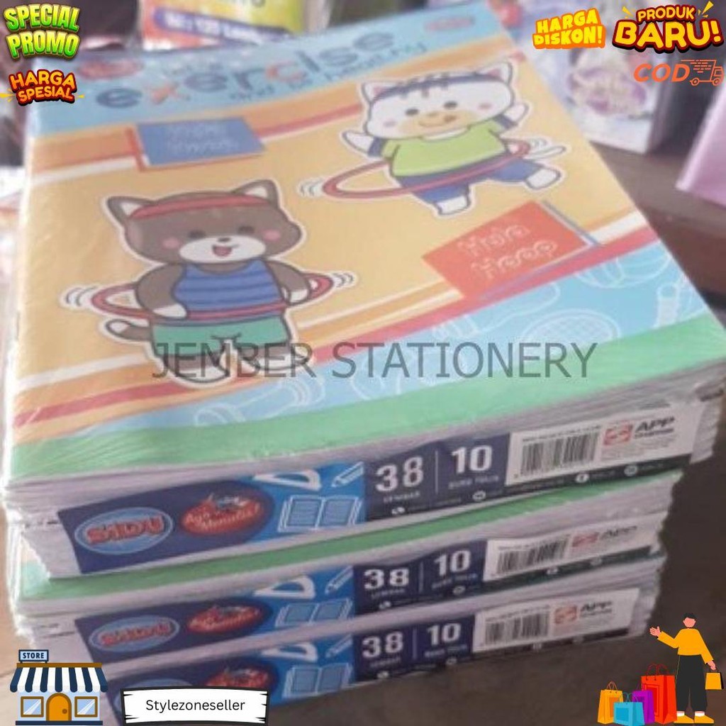 

(10Buku) Buku Tulis Sinar Dunia Sidu 38 Lembar D Promo 4.4