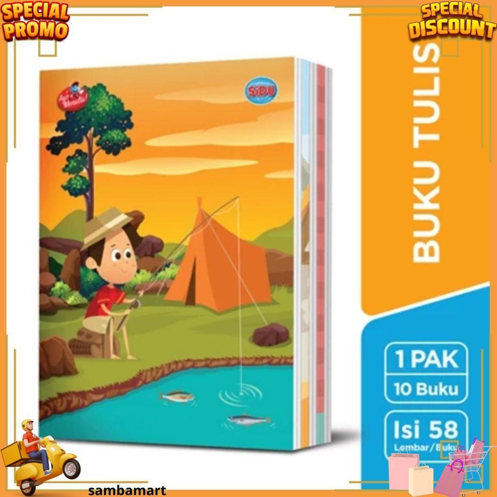 

Sinar Dunia Buku Tulis Isi 58 Lembar (1 Pack Isi 10 Pcs) D Sale