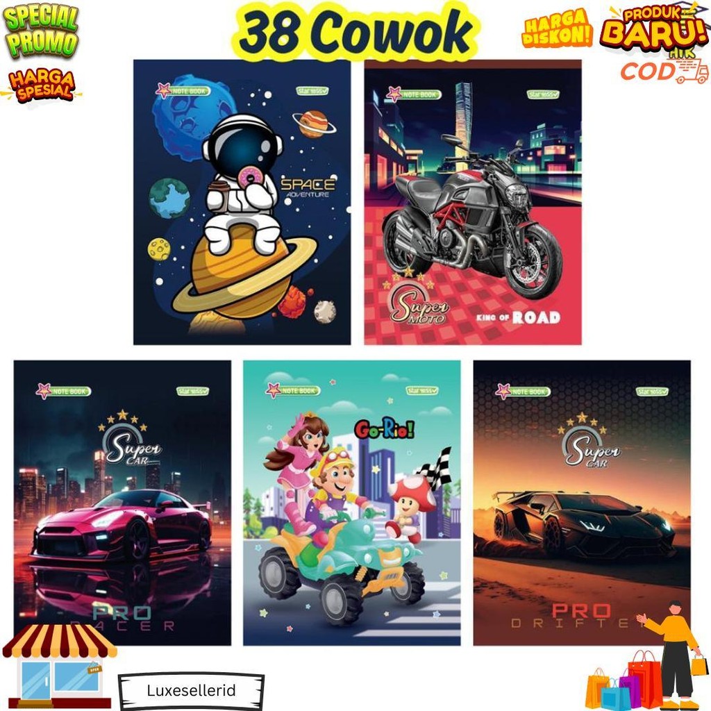 

(Per Pack Isi 10) Buku Tulis 38 Lembar You By Kiky D Gratis Ongkir