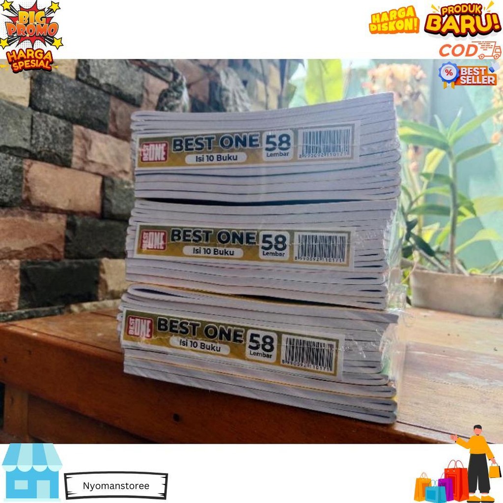 

Buku Tulis 58 Lembar (1 Pack Isi 10 Buku) D Best Seller
