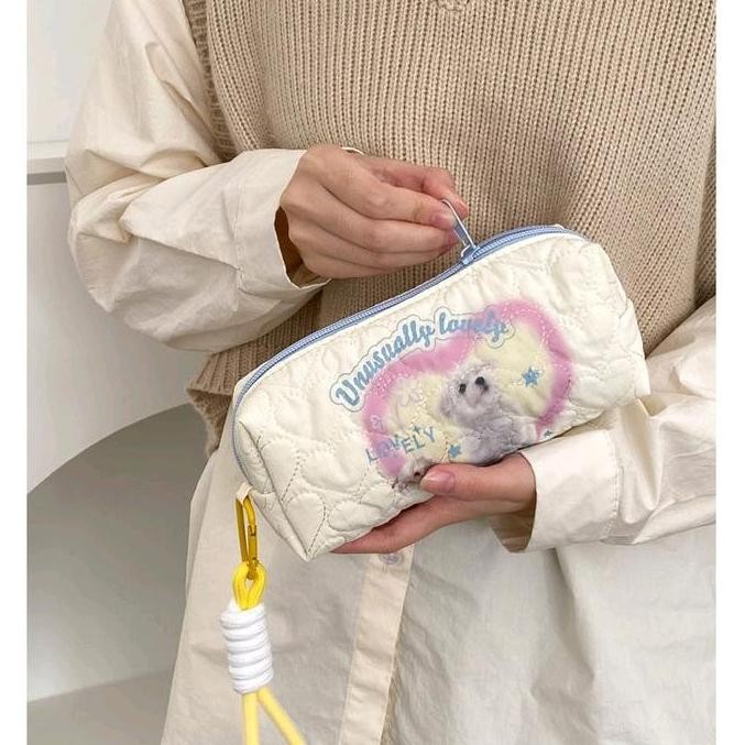 

Tempat Pensil Puppy and Kitten Pencil Case Large Capacity Cosmetic Bag Pouch Tempat Makeup Alat Stationery Tulis perlengkapan sekolah