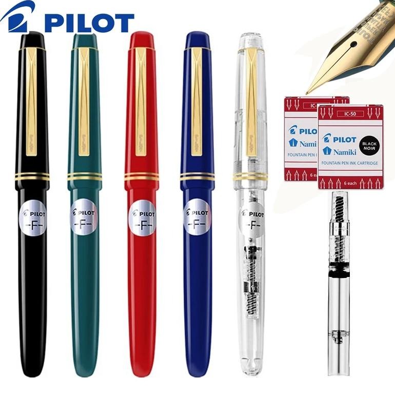 

Japan Pilot Fountain Pen 78G For Writing Ef/F/M Pen Tip Iridium Gold Pen Fp-78G+With Ink Dispenser Student Adult Office Supplies