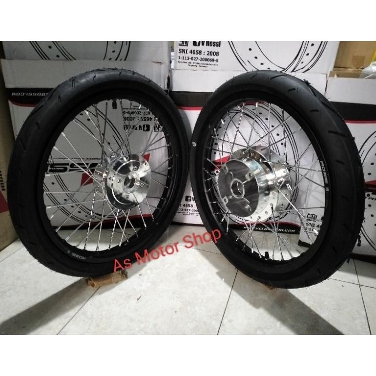 VELG SET ROSSI  RING 17 TROMOL SET NEW CB150R CB150R CBR150R MEGAPRO TIGER REVO MEGAPRO MONO VERZA C