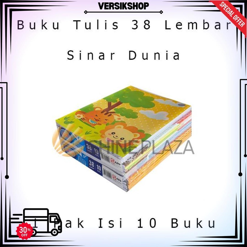 

[Pack] Buku Tulis Sidu 38 Lembar 1 Pak Isi 10 Buku Sinar Dunia D Sale