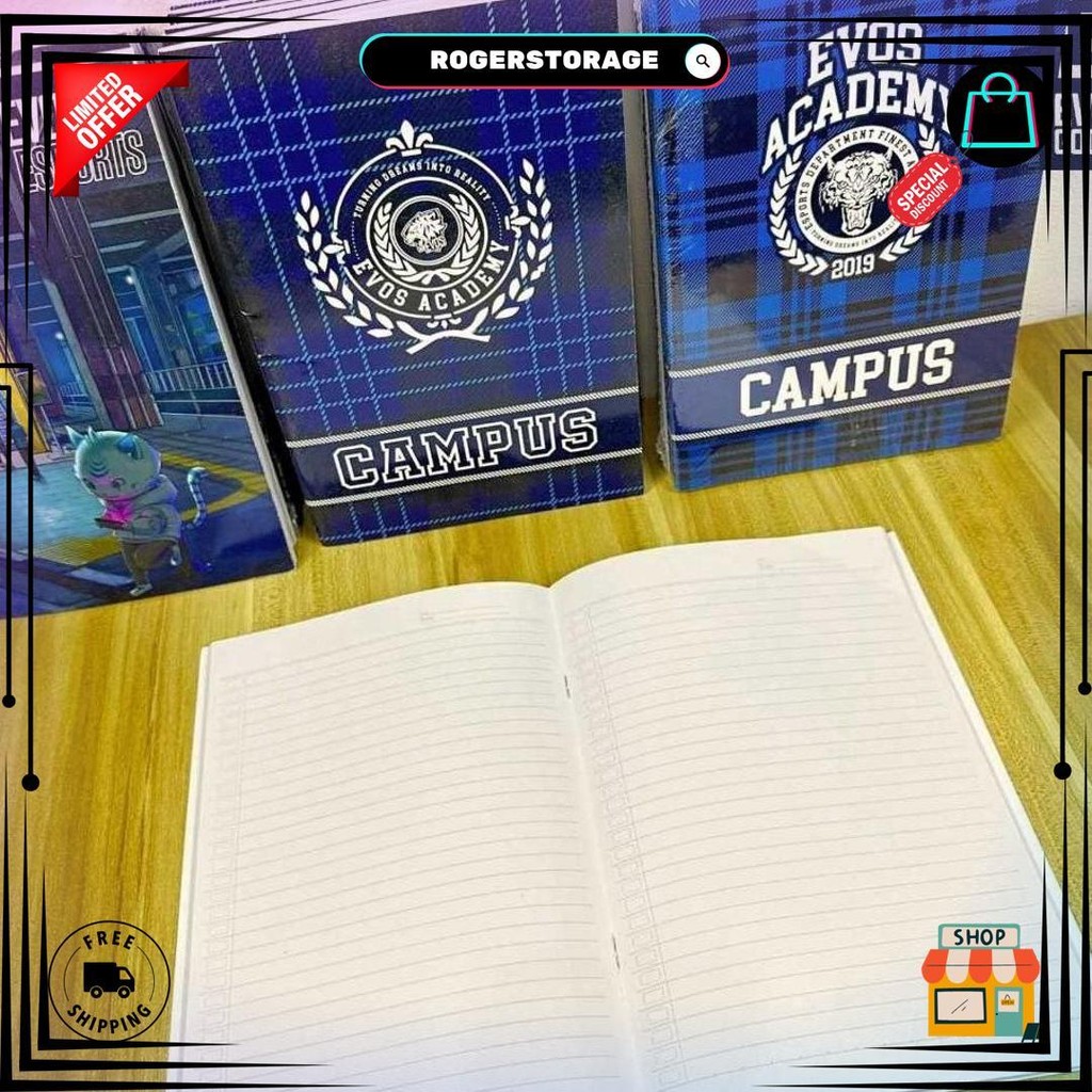 

[5 Buku - 42 Lembar] Buku Besar / Boxy - Evos Academy Campus - 42 Lembar D Gratis Ongkir