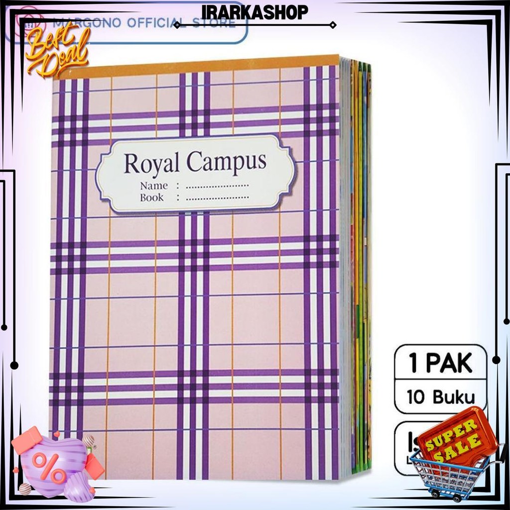 

My Book Yuvi Buku Tulis Royal Campus New Series 38 Lembar - 10 Buku D Promo Puncak