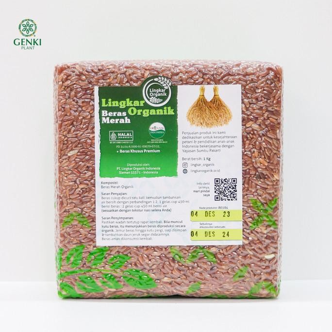 

tersedia beras merah organik (lingkar organik) - 1 kg