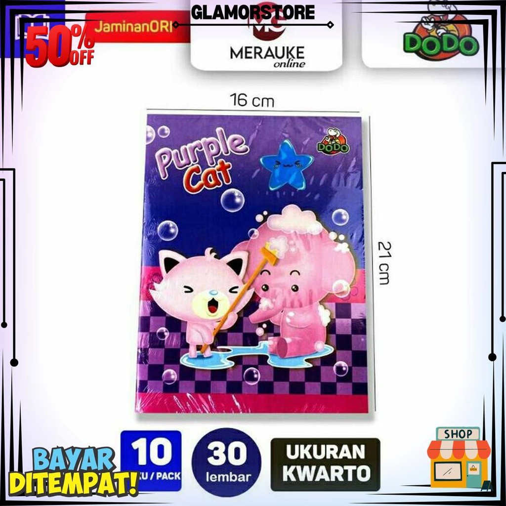 

Buku Tulis Sidu Dodo 30 Lembar(10Pcs) D Sale