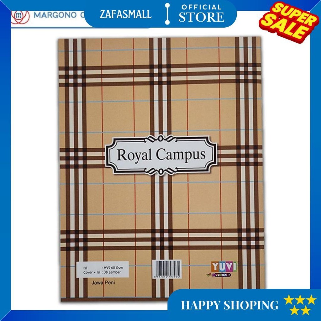

My Book Yuvi Buku Tulis Royal Campus New Series 38 Lembar - 10 Buku D Sale