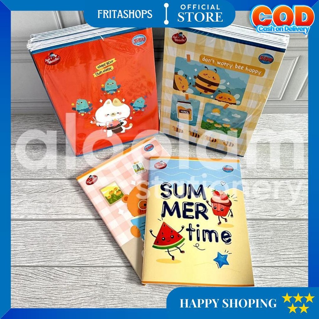 

Satu Pack ( 10 Pcs ) Buku Tulis Sinar Dunia 38 Sidu 38 D Promo 4.4