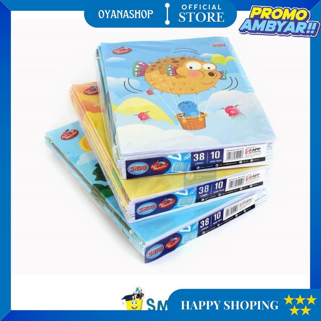 

Sidu Buku Tulis 38 Isi 10Pc / Buku Tulis Sidu Isi 38 Lembar 1 Pak Isi 10 Buku D Terlaris