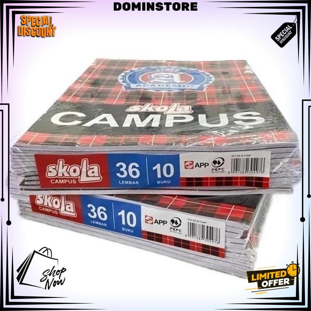 

Sidu Skola Campus Buku Tulis 36 Lembar Buku Tulis Campus Isi 36 Lembar Per Pack Isi 10 Pcs D Termurah
