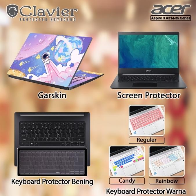 cover keyboard screen protector garskin laptop anti gores acer aspire 3 slim a314-35-c80w c8ql c91p 