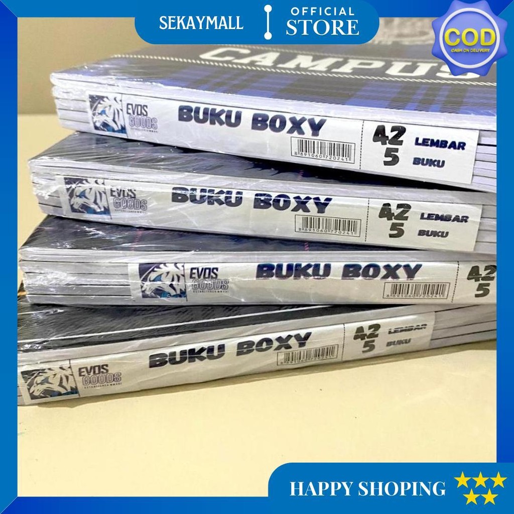 

[5 Buku - 42 Lembar] Buku Besar / Boxy - Evos Academy Campus - 42 Lembar D Promo 4.4