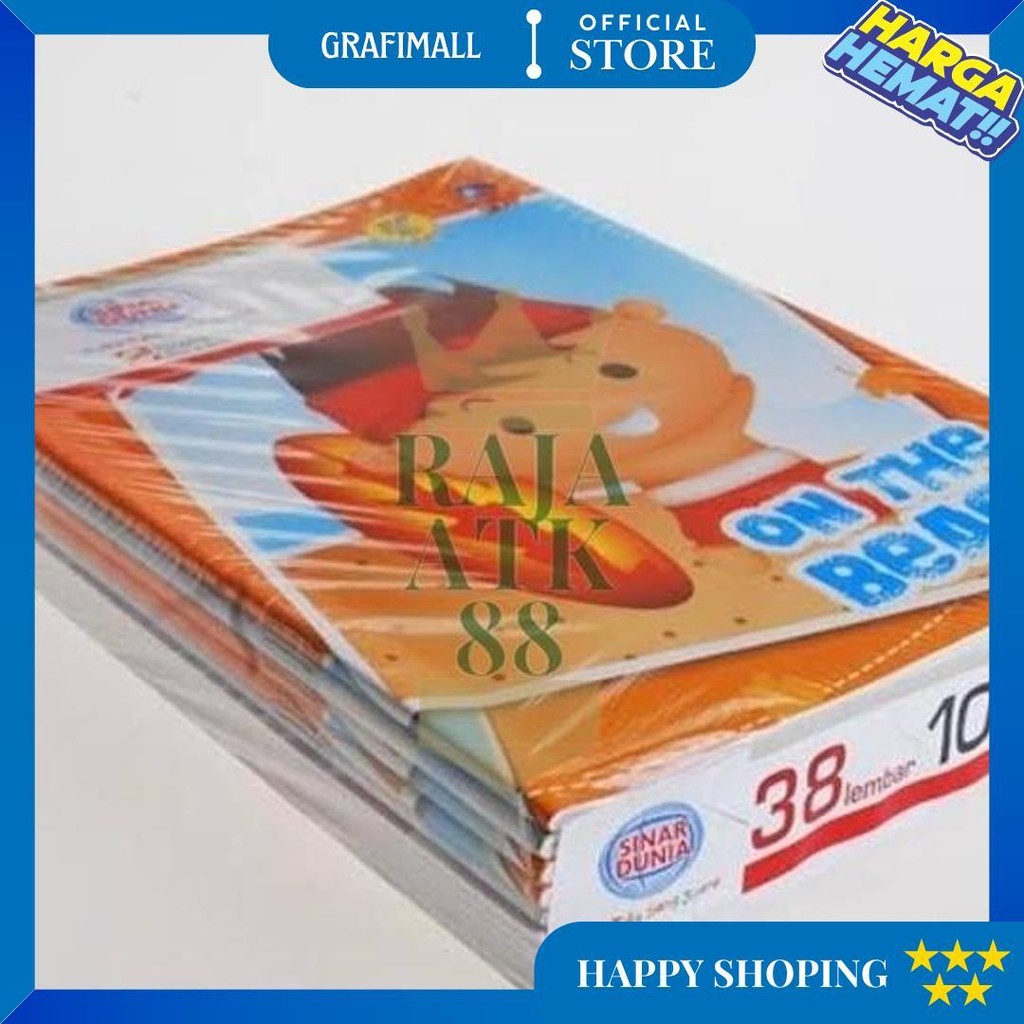 

Buku Tulis Sidu Sinar Dunia 38 Lembar 1 Pack Isi 10 Buku Murah D Best Seller