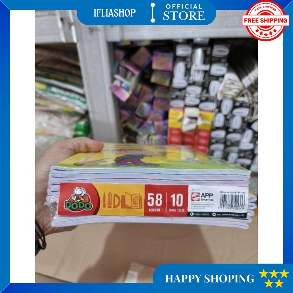 

Buku Tulis Dodo 58 1Pak(10Buku) D Best Seller