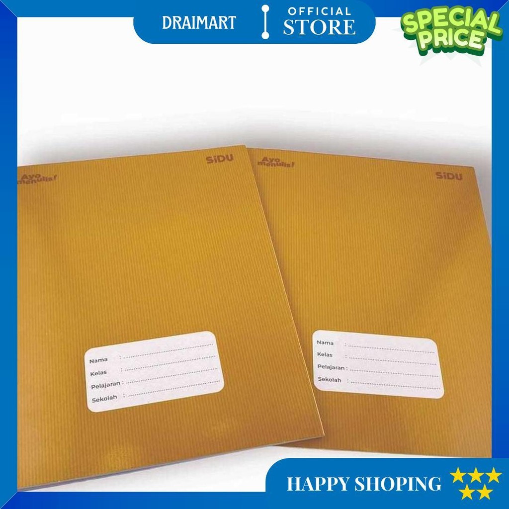 

Buku Tulis Sidu Cover Sampul Nama Isi 40 Lembar / Buku Sidu Craft 40 Lembar (1 Pack Isi 10 Buku) D Termurah