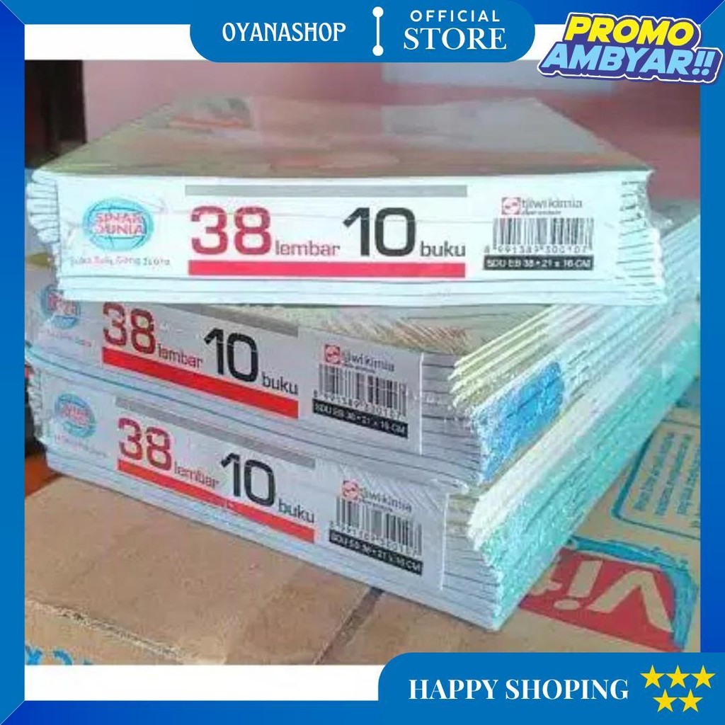

Buku Tulis Sinar Dunia / Sidu 38 Lembar X 10 Buku Termurah D Termurah