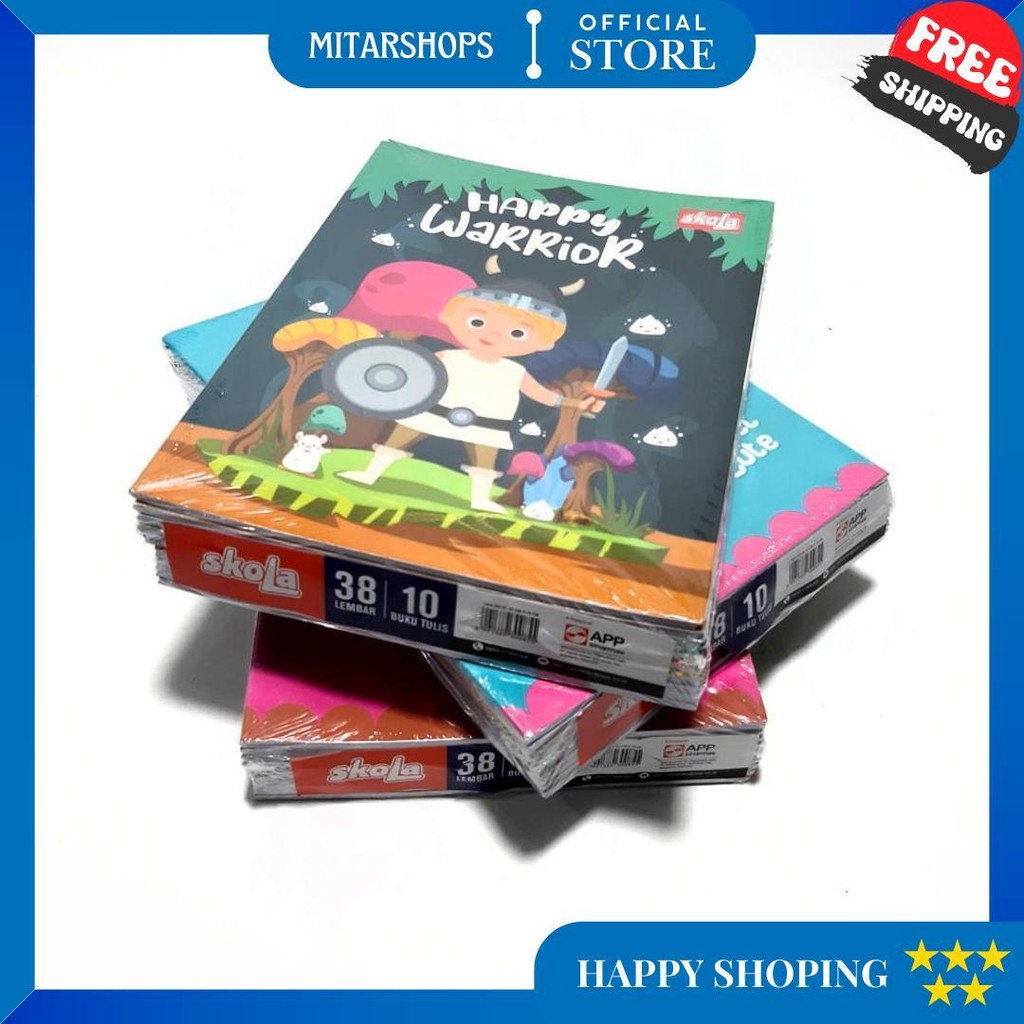 

(1 Pak Isi 10Pcs) Buku Tulis Skola By Sinar Dunia 38 Lembar / Buku Tulis Sko 38 Lembar D Termurah