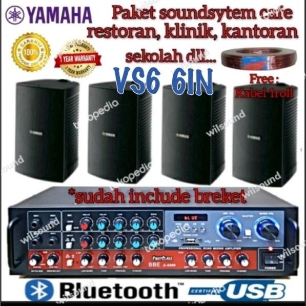 Terlaris Paket Sound System Cafe Restoran Yamaha Vs6 Vs 6 Original