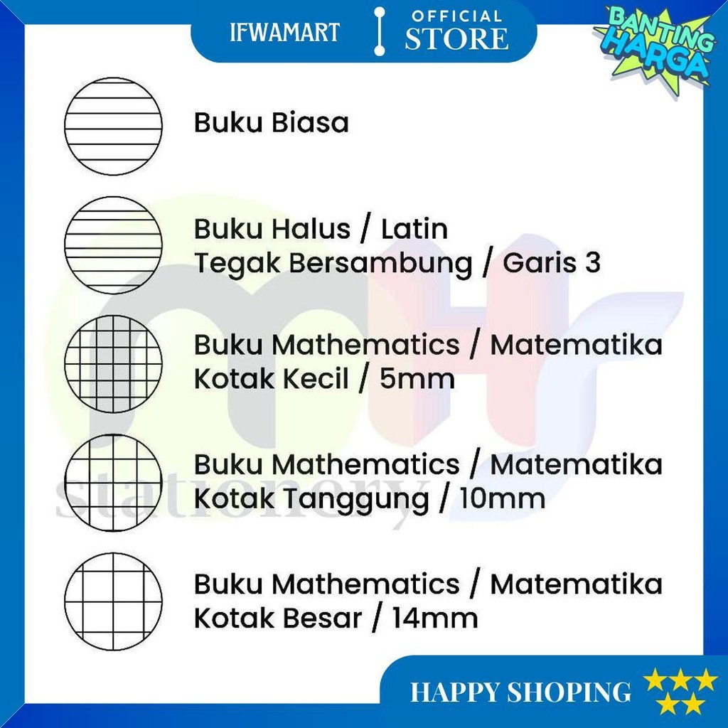 

Buku Tulis 32 38 58 Lembar Sidu Skola Vision Setrimin Halus Alfabet Latin Kotak 1 Pak 10 Buku D Promo 4.4