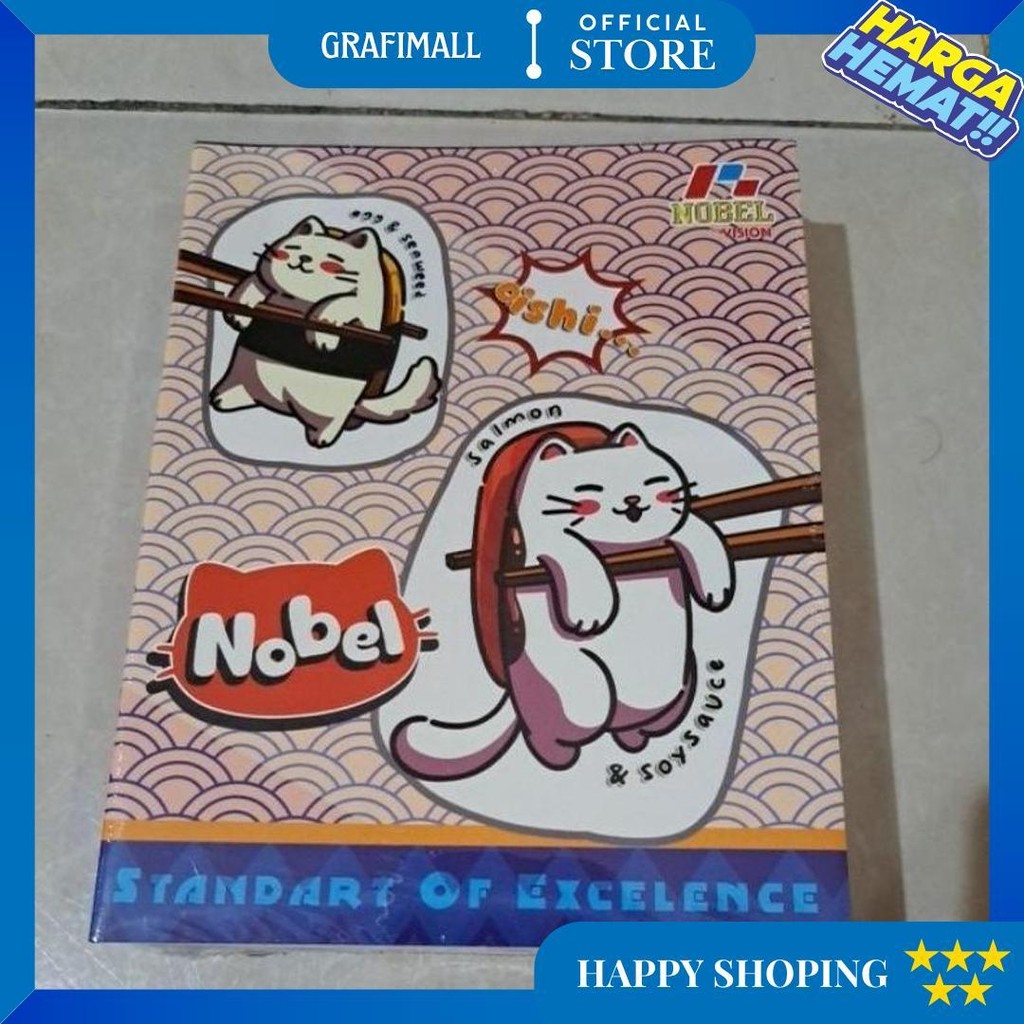 

(Per Pak) Buku Tulis Isi 38 10 Buku Nobel By Vision D Promo 4.4