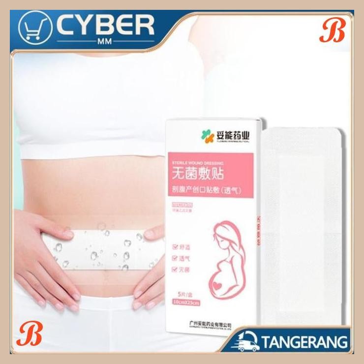[CBM] 5 BUAH PLESTER LUKA OPERASI CAESAR BREATHABLE PERBAN OPERASI CAESAR