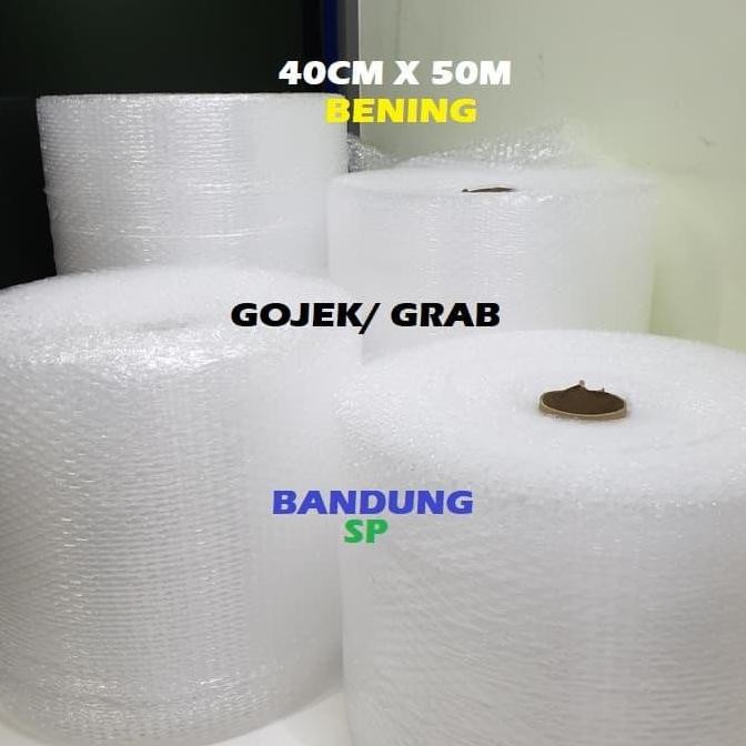 

tersedia bubblewrap bening 40cm x 50m plastik bubble wrap bandung roll warp