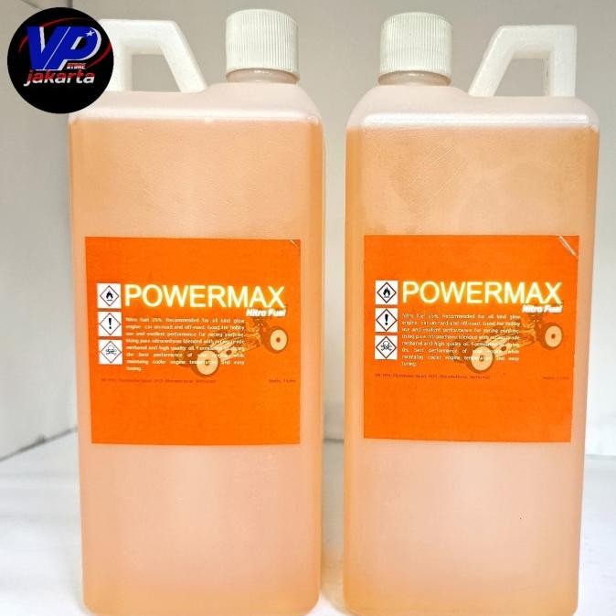 Powermax Fuel Nitro 25% Bahan Bakar Nitro Engine Rc Kemasan 1L - Asli