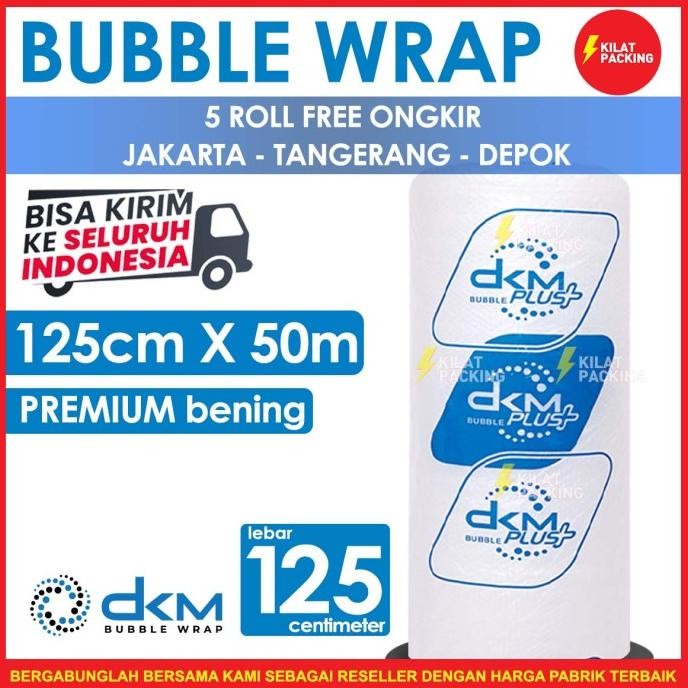 

tersedia bubble wrap bening biru murah premium (ojol) 125 cm x 50 m