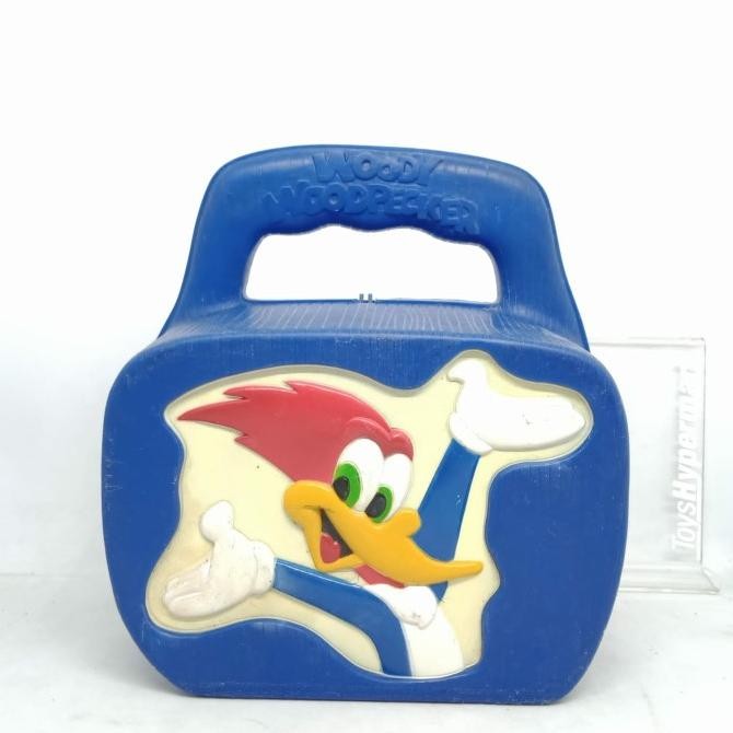 ORIGINAL Woody Woodpecker Blue Lunch box Universal Studios