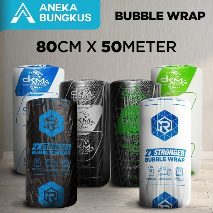

tersedia plastik bubble wrap dkm+ bubble roll potongan 80cm x 50m