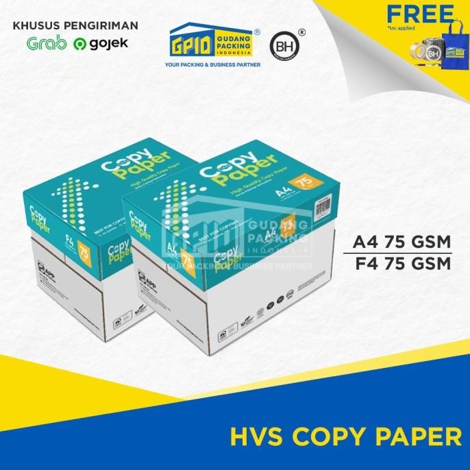 

(GOSEND/GRAB) COPY PAPER - Kertas HVS (A4 / F4) 75 Gsm murah