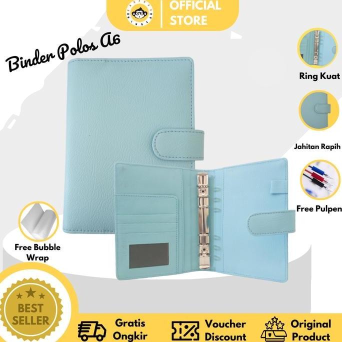 

Binder Polos A6 6ring Free Pulpen murah